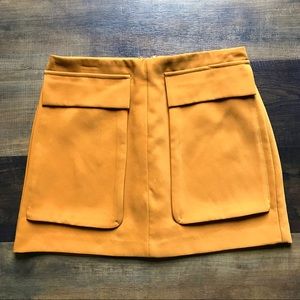 Mustard Mini Skirt